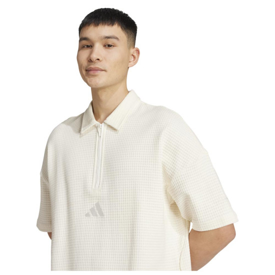 Adidas Ανδρική κοντομάνικη μπλούζα All SZN Waffle Knit Half-Zip Polo Adidas Ανδρική κοντομάνικη μπλούζα All SZN Waffle Knit Half-Zip Polo